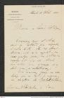Nachlass Franz Steindachner, Brief von Lèon Louis Vaillant an Franz Steindachner (11.10.1888), Inv.Nr. 556.03, Seite 1